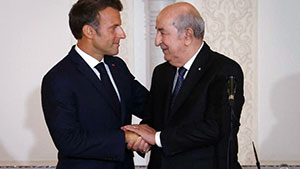 Le président Tebboune et son homologue français Emmanuel Macron