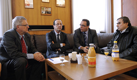 Francois Hollande et Benjamin Stora 2011 